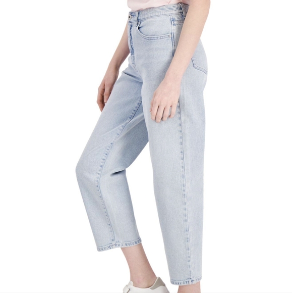 Style & Co High Rise Straight Leg Mom 90s Jean Light Wash Denim Size 10 - Picture 2 of 11